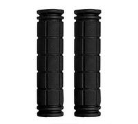 LeSB BMX Grips de VTT de Montagne Vélo Guidon Poignée en Caoutchouc Souple Bar End (Noir)