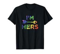 Lesbian Couple I'm Hers She's Mine Matching LGBT Pride T-Shirt