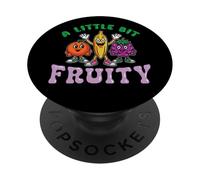 Lesbian Gay Pride Month Little Bit Fruity Cute Subtle LGBTQ PopSockets PopGrip Adhésif