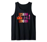 Lesbian London LGBTQI Lesbian Pride Flag Colours UK Débardeur