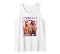 Lesbians Eat What Funny Cat Gay Pride LGBTQ Pun Hommes Femmes Débardeur