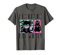 Lesbians Eat What Funny Cat Humour Lovers Adult Humour T-Shirt