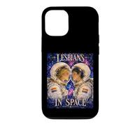 Lesbiennes dans l'espace - Romance d'astronaute LGBTQ+, fierté Queer Coque pour iPhone 12/12 Pro