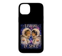 Lesbiennes dans l'espace - Romance d'astronaute LGBTQ+, fierté Queer Coque pour iPhone 14 Plus