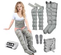 LESBJFDM Bottes Pressothérapie, Drainage Lymphatique, Appareil Circulation Sanguine Jambes, Massage Lymphatique Drainant Jambe, 6 Chambre Pressothérapie Jambes Lipoedeme Appareil