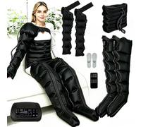 LESBJFDM Machine Pressothérapie Lymphatique Appareil, Électrique Compression Air 6 Chambres Corps Entier, Circulation Soulagement Douleur Bras Jambes Ventre Lymphœdème Traitement Usage Maison Bureau