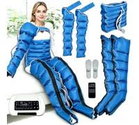 LESBJFDM Machine Pressothérapie Lymphatique Appareil, Électrique Compression Air 6 Chambres Corps Entier, Circulation Soulagement Douleur Bras Jambes Ventre Lymphœdème Traitement Usage Maison Bureau