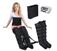 LESBJFDM Systeme de Pressothérapie Jambes avec Bottes de Pressothérapie - Fonction Drainage Lymphatique Jambes, 6 Chambres pour Améliorer la Circulation Sanguine