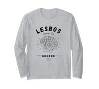 Lesbos Coquillage Drapeau Grec Île Palourde Grèce Mer Égée Manche Longue