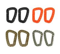 l'escalade, 8X Mousqueton Outil de dégaine Clip Molle Sangle Sangle Boucle Sac à Dos extérieur Verrouillage Pression Sac d'escalade Camp Fermoir Crochet Suspension Tactique(4 Color Each 2pcs)