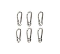 l'escalade, Mousqueton à Ressort en Acier Inoxydable 304 - Boucle Porte-clés extérieure 300 LB Crochet de sécurité Robuste Boucle Levage chaîne Corde for Animaux Compagnie(6 Pcs)