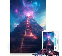 L'Escalier Mystique vers Les Étoiles Puzzle de 1000 pièces pour Adultes et Adolescents Jeu de réflexion Anti-Stress Cadeau attentionné (50x75cm)