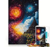 L'Escalier vers Le Cosmos Puzzle 1000 Pièces pour Adultes Jeu de Logique et de Partage Qualité Premium Cadeau Premium 50x75cm
