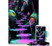 L'Escalier vers l'Inconnu Puzzle de 1000 pièces pour Adolescents Renforce la mémoire Simple, Amusant, de qualité, Un Cadeau mémorable 50x75cm