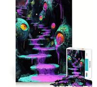 L'Escalier vers l'Inconnu Puzzle de 1000 pièces pour Adultes Jeu de réflexion apaisant Bords précis Cadeau touchant 38x52cm