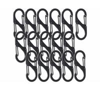 Lescars 16 mousquetons en S pour fixation de filet de coffre