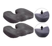 Lescars 2 coussins à mémoire de forme pour siège de voiture et bureau