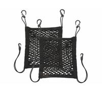 Lescars 2 filets de rangement élastiques pour dossier de siège automobile - 30 x 28 cm