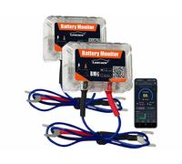 2 moniteurs de batterie auto connectés pour batteries 12 V [Lescars]