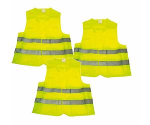 Lescars 3 gilets de sécurité jaunes