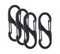 Lescars 4 mousquetons en S pour fixation de filet de coffre