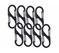 Lescars 8 mousquetons en S pour fixation de filet de coffre