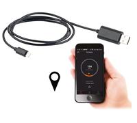 Lescars Câble Lightning MFi avec bluetooth pour géolocalisation par application - 1 m