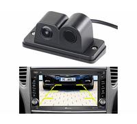 Lescars Caméra d'aide au recul à angle de champ 90° avec autoradio 2-DIN à écran tactile