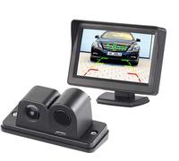 Lescars Caméra d'aide au recul à angle de champ 90° - Avec écran LCD