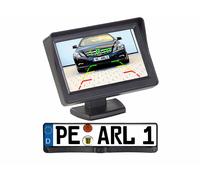 Lescars Caméra d'aide au recul avec support de plaque - Avec écran sans fil