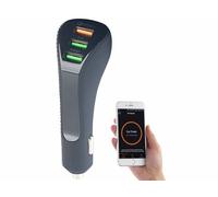 Lescars Chargeur allume-cigare 3 ports USB avec Quick Charge et géolocalisation
