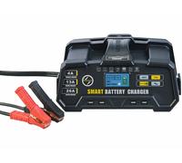 Lescars Chargeur de batterie 6 / 12 / 24 V avec 8 modes de chargement