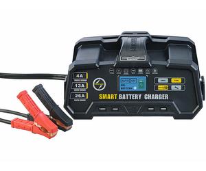 Lescars Chargeur de batterie 6 / 12 / 24 V avec 8 modes de chargement
