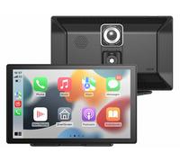 Lescars Écran pour voiture 9" compatible Android Auto & Apple CarPlay avec caméra 2K CAS-5060