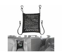Lescars Filet de rangement élastique pour dossier de siège automobile - 30 x 28 cm