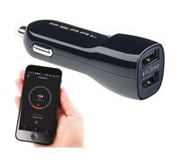 Lescars Géolocalisateur bluetooth et chargeur allume-cigare double USB