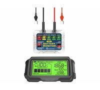 Moniteur de batterie auto 12 V avec écran solaire sans fil [Lescars]