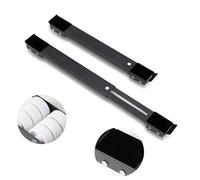 Leseed Support Machine A Laver Réglable, Capacité De Charge De 300 Kg, Socle Lave Linge avec Base en Caoutchouc Antidérapant Absorbant Les Chocs, Adapté Aux Réfrigérateurs, Canapés, Armoires