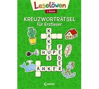 Leselöwen Kreuzworträtsel für Erstleser. 1. Klasse (Grün): Blau