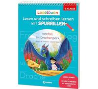 Leselöwen - Lesen und schreiben lernen mit Spurrillen - Notfall im Drachenpark: Erstlesegeschichte trifft clevere Lernhilfe - Mit Silbenfärbung und vorgeprägten Wörtern für die 1. Klasse