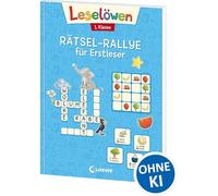 Leselöwen Rätsel-Rallye für Erstleser - 1. Klasse (Hellblau): Rätsel-Spaß zum Lesen- und Schreibenlernen für Kinder ab 6 Jahren