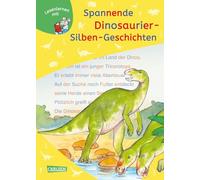 LESEMAUS zum Lesenlernen Sammelbände: Spannende Dinosaurier-Silben-Geschichten: Extra Lesetraining - Lesetexte mit farbiger Silbenmarkierung