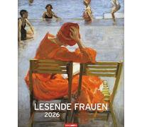Lesende Frauen Edition Kalender 2026: Kunstvoller Wandkalender mit zauberhaften Gemälden von lesenden Frauen. Großer Kunst-Kalender 2026 im Hochformat. 46 x 55 cm.