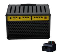Leseogye Support pour médiator - Noir - Design de tiroir dense - Avec 5 médiators - Accessoires de guitare - Universel - Pour les amateurs de musique - 6,5 x 4 x 4 cm
