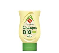 LESIEUR - Mayonnaise Bio Onctueuse, Goût Authentique, Flacon Pratique 220g - Lot De 4