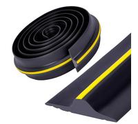 lesolar Bande d'étanchéité pour porte de garage, 3m 18mm Joint de seuil universel pour porte de garage, Joints de porte de garage en caoutchouc pour le bas, Parfait pour garder les garages propres et