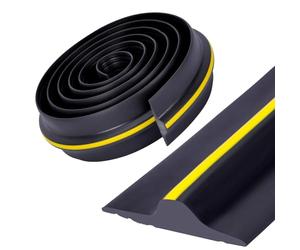 lesolar Bande d'étanchéité pour porte de garage, 3m 18mm Joint de seuil universel pour porte de garage, Joints de porte de garage en caoutchouc pour le bas, Parfait pour garder les garages propres et