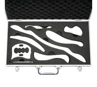 lesolar Ensemble de 8 outils de massage Gua Sha, ensemble de grattoirs musculaires en acier inoxydable, outils IASTM, outil de massage Gua Sha