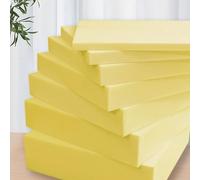 Lesone Feuille de Mousse de Rembourrage Jaune, Coussins en Éponge de Polyuréthane 35D, Mousse Polyvalente pour Rembourrage Coussins/Canapés/Matelas/Chaises/Tapisserie (Épaisseur 3 cm-100x40cm)