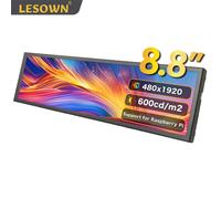 LESOWN 8.8 pouces affichage 1920x480 IPS écran secondaire 6.9 7.9 11.3 HDMI longue température PC capteur panneau petit moniteur d'extension 6.9in Monitor
